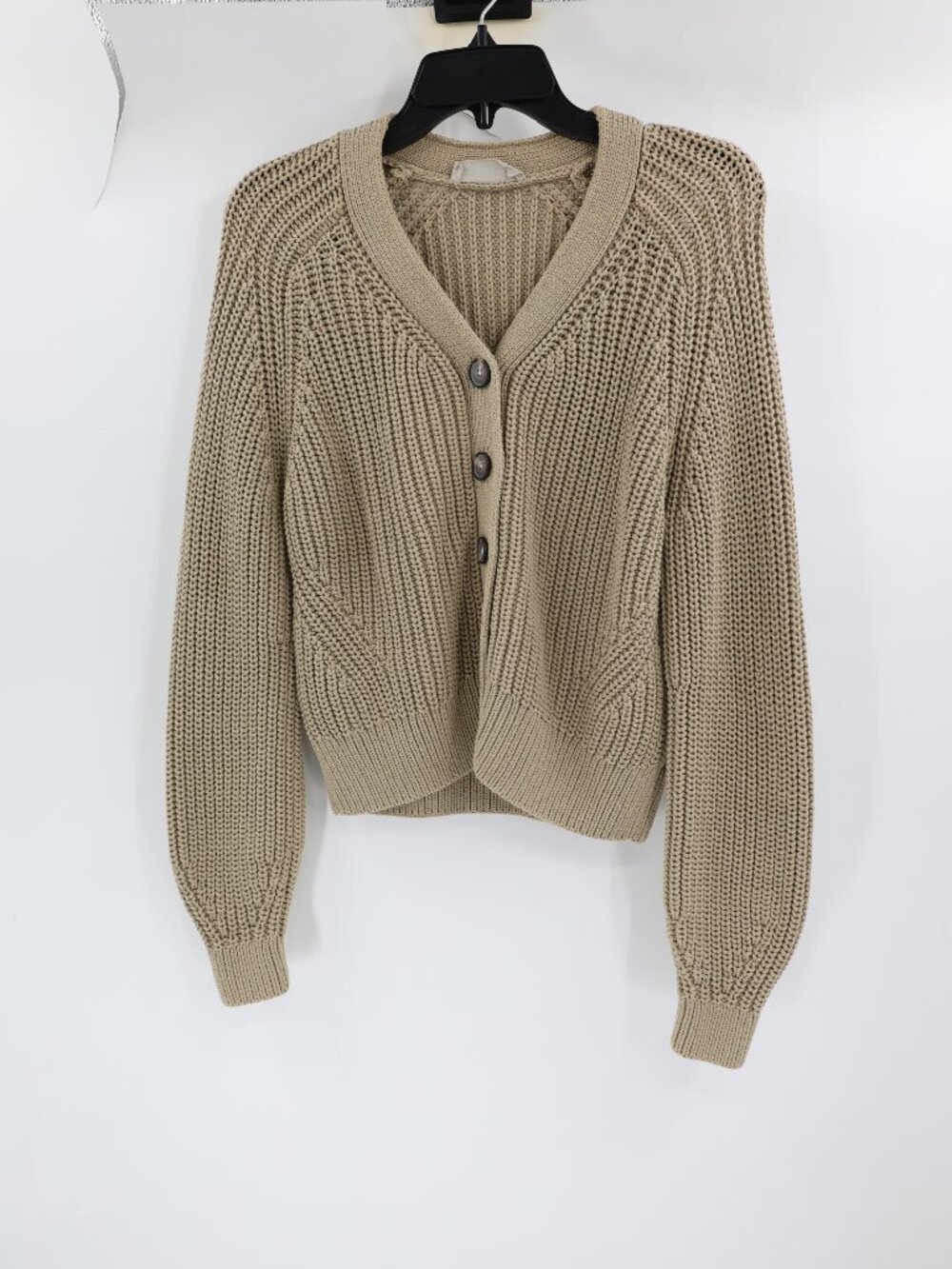 Everlane Cardigan Women Small The Texture Cotton Blend Button Front Sweater knit